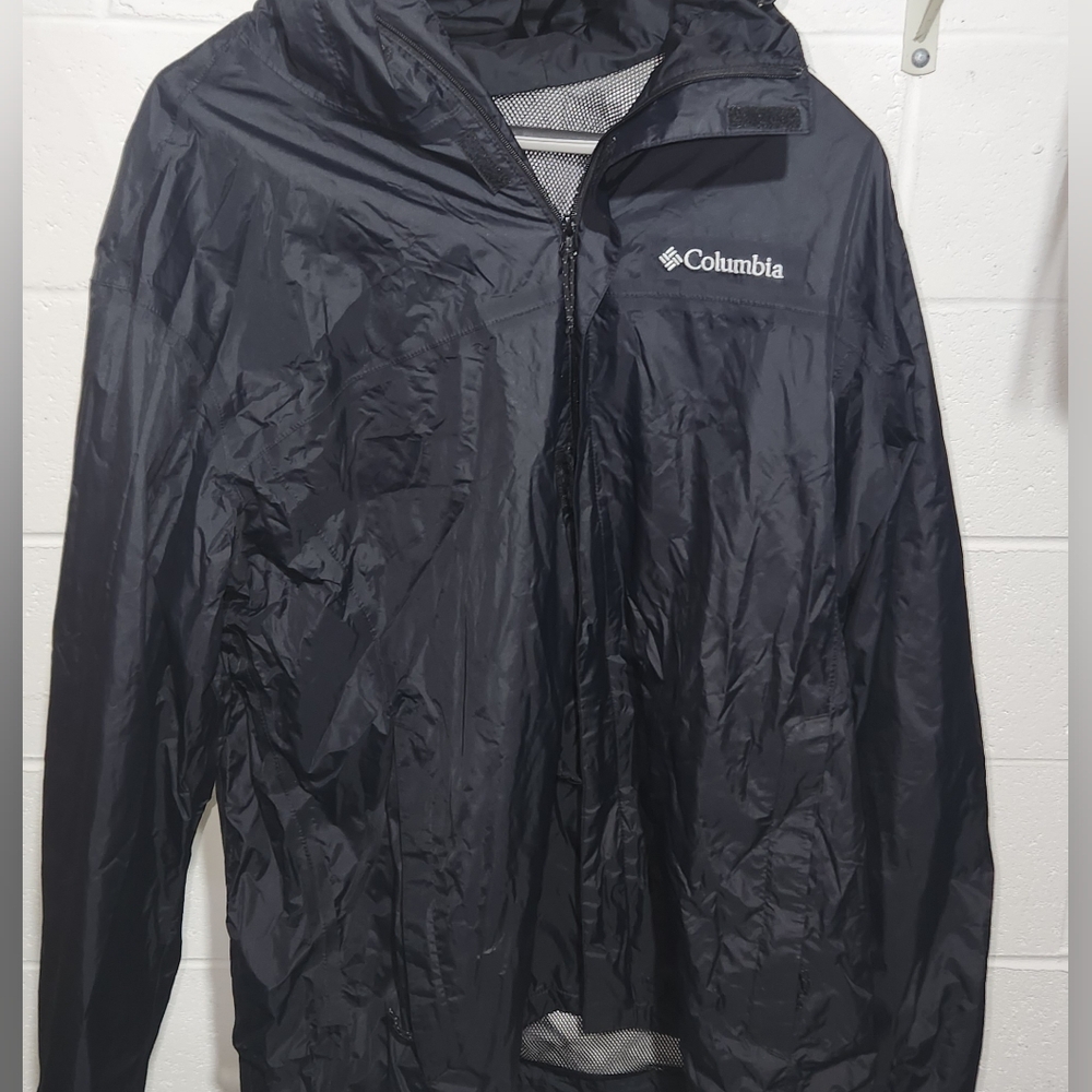 Columbia Mens Black Watertight Il Rain Jacket Size Large